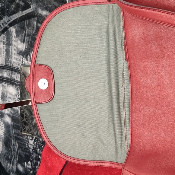 Calvin Klein red leather bag - Picture 13 of 16